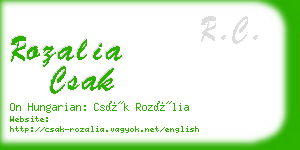 rozalia csak business card